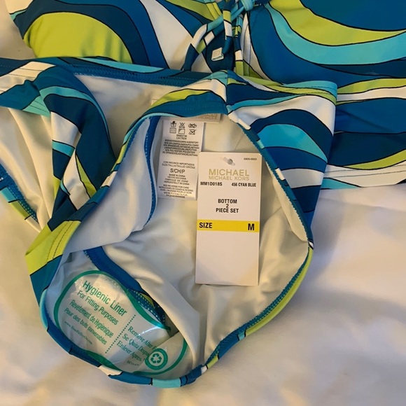 NWT MICHAEL Michael Kors Two-piece Lace Up Swimsuit- M top, S bottom - Picture 8 of 8